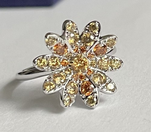 Swarovski Eternal Flower ring Flower, Multicoloured, Rhodium plated Size 52 ?