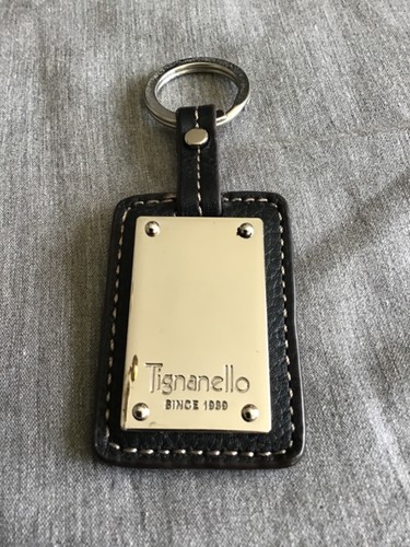 Portachiavi Tignanello tono argento viola borse accessori pelle metallo