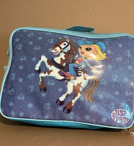 FRANK CLEGG Vintage Lisa Frank Cheyenne Cowgirl Horse Shoulder Travel Messenger Satchel Bag