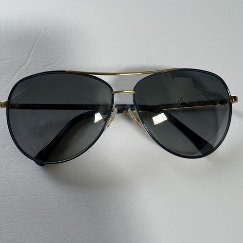 Ralph Lauren RA 4109 296/4U Aviator G Blue Gray Sunglasses 59 11 130