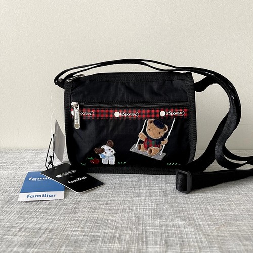 PULL & BEAR Lesportsac x familiar Bear & Swing Mini Crossbody NWT