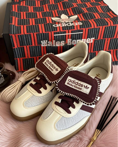 Wales Bonner x adidas Originals Samba "Pony Tonal"   Low Top Leather Sneakers