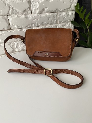 The Bridge Mini borsa a tracolla vintage in pelle marrone