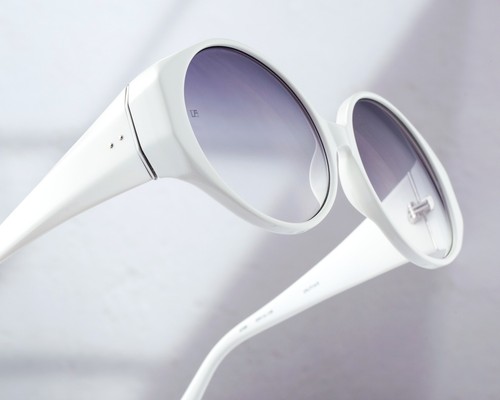 BRAND NEW LINDA FARROW LUXE OVERSIZED WHITE SUNGLASSES   LFL 714 2