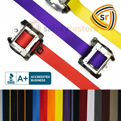 Purple FOR Mercedes Benz Maybach S560 SEAT BELT WEBBING REPLACEMENT #1