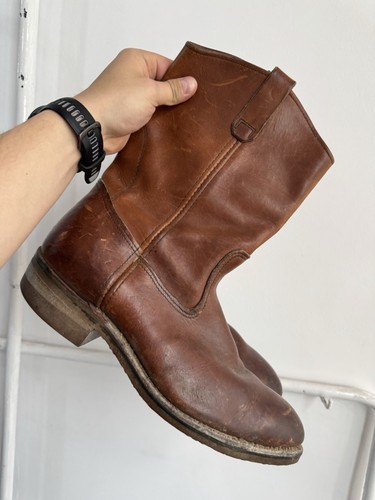 Vtg Red Wing Boots Mens Sz 12 Supersole 953 Brown Leather EEE Made In USA 70s