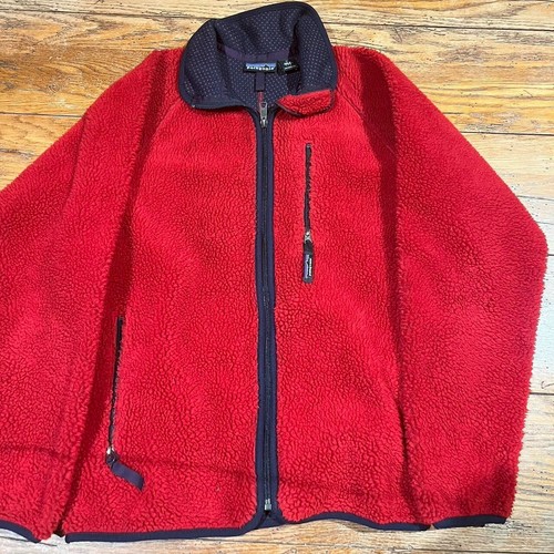 Patagonia Retro X Deep Pile Felpa Zip Up Giacca Uomo Media Anni 90 Retrò