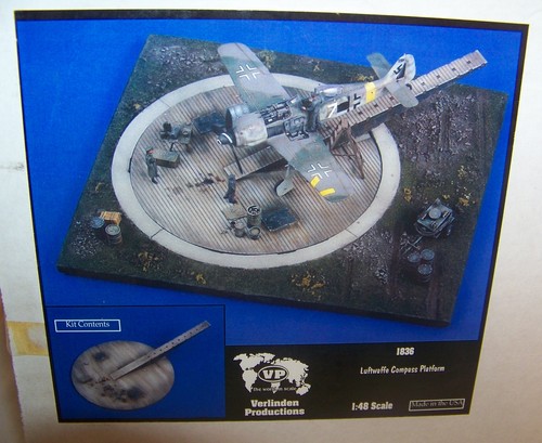 VERLINDEN 1:48 WWII LUFTWAFFE AIRFIELD COMPASS SWING PLATFORM FOR DOIRAMA 1836