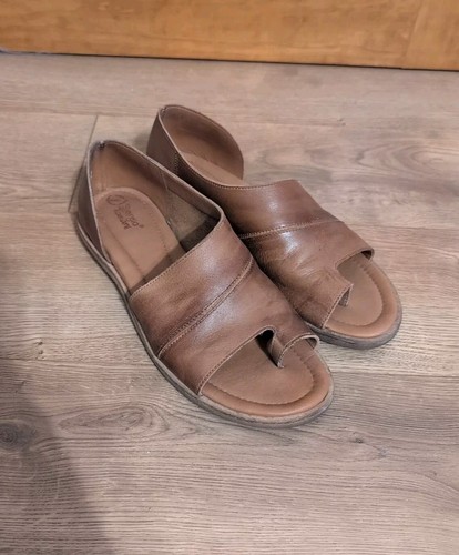 GREATS Sundance Sergio Tomani Adrian Camel Flat Sandals Size 8.5 (39) Great Condition