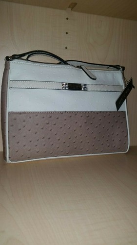 GUESS Women's Bandon Cross Body Bag PURSE WHITE MULTI