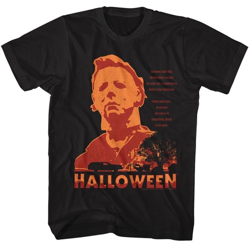 Halloween   Neighborhood Watch   American Classics   Solid Black Adult Short Sle