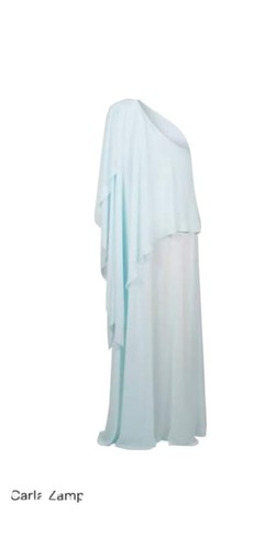 Carla Zampatti Australia Layered light blue cascade dress size 6   8 Medium