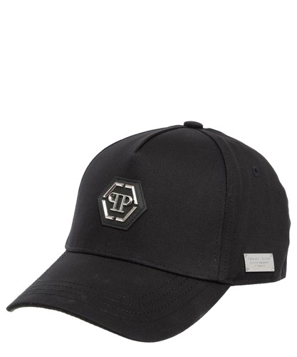 Philipp Plein Men's Baseball Hat AACA UAC0381 PTE003N_02 Black Black Cotton