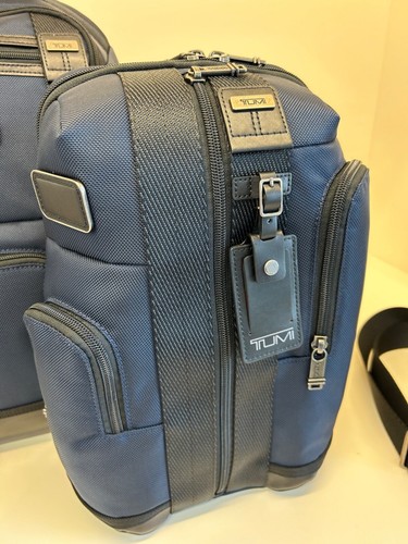 NEW Tumi Fremont HIGGINS 14.5” Sling Bag Backpack   ALL NAVY BLUE