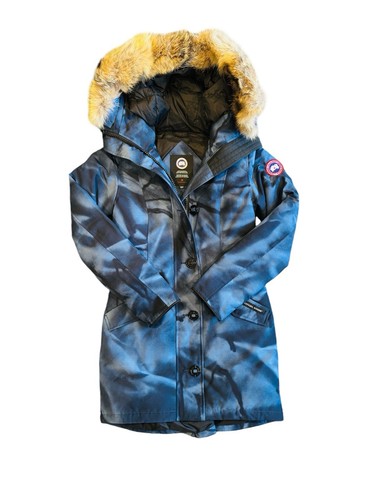 Canada Goose Rossclair Coat Woman Extremely Rare Abstract Camo Fur NWT 2580L