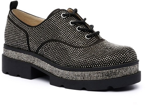Jessica Simpson Sayze Round Toe Lace Up Platform Oxford W6 Black