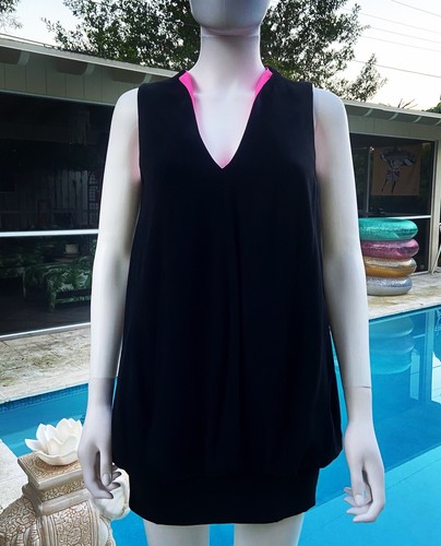 Abito vintage Alexander McQueen nero e rosa 40