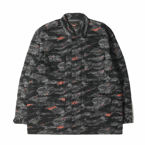 Giacca Supreme taglia: L 23SS SOTTOCOPERTA borchie militare BDU nera usata BEEG 0
