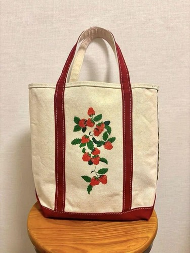 L.L.Bean Boat and Tote 80s Giza Tag Tall Vintage Canvas Bag Rare Shoulder Type