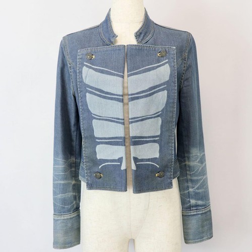 Rare VIVIENNE WESTWOOD Anglomania Denim Napoleon Jacket Used Size 38 M