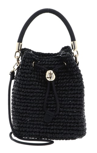Borsa a mano Furla Mionido Mini Crossbody Bucket Bag nera nuova