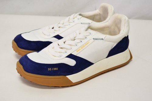 Sneakers Sam Edelman Layla bianche e blu navy da donna 9 5 M