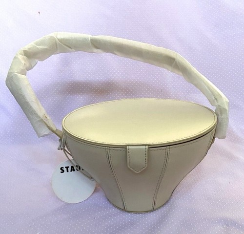 Borsa a tracolla Staud Alice con manico superiore (beige)