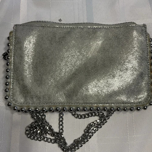 Borsa a tracolla Zara argento piccola nuova con etichetta