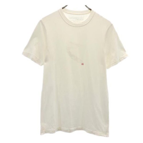 T-shirt Patagonia uomo XS bianca stampa outdoor manica corta usata