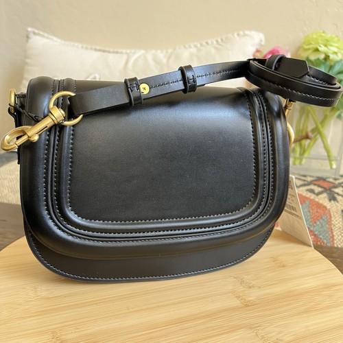 Borsa a tracolla ZARA nera con patta boxy