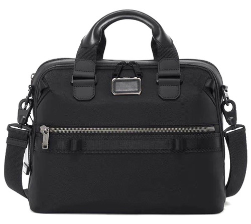 Tumi Alpha Bravo Calhoun Slim Briefcase Laptop Bag Nylon 150188 Black $450 MINT