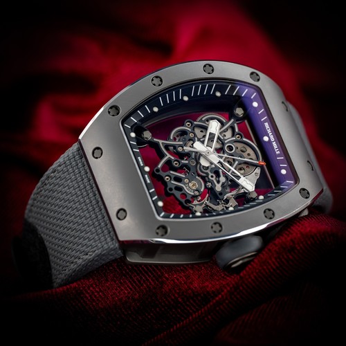 Richard Mille Bubba Watson Black Ceramic Skeleton Dial RM055 Box & Papers