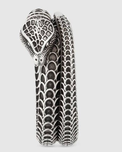 NWB GUCCI Silver 925 Snake Ring 577294 J8400, various sizes