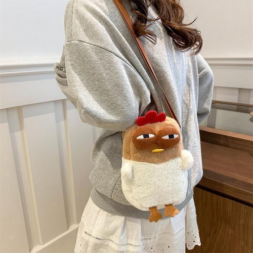 SOPHIE HULME Borsa a tracolla per gallina di cartone animato Borsa casual Borsa portatile