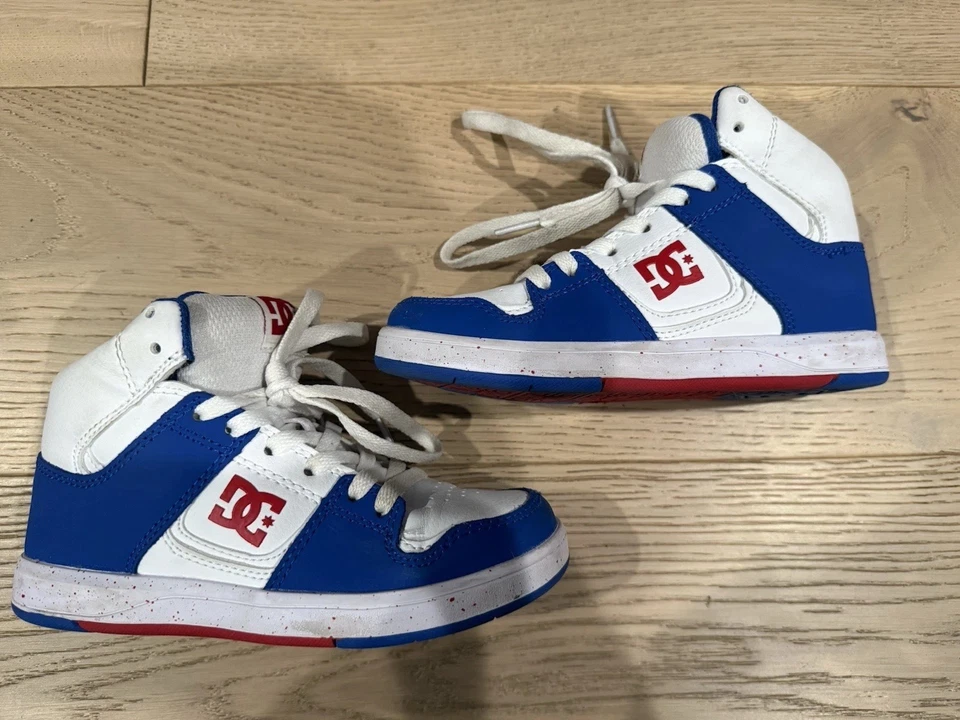 DC SHOES Dc Cure High Tops Very Clean And In Great Condition! Blue & White. Size 13.5