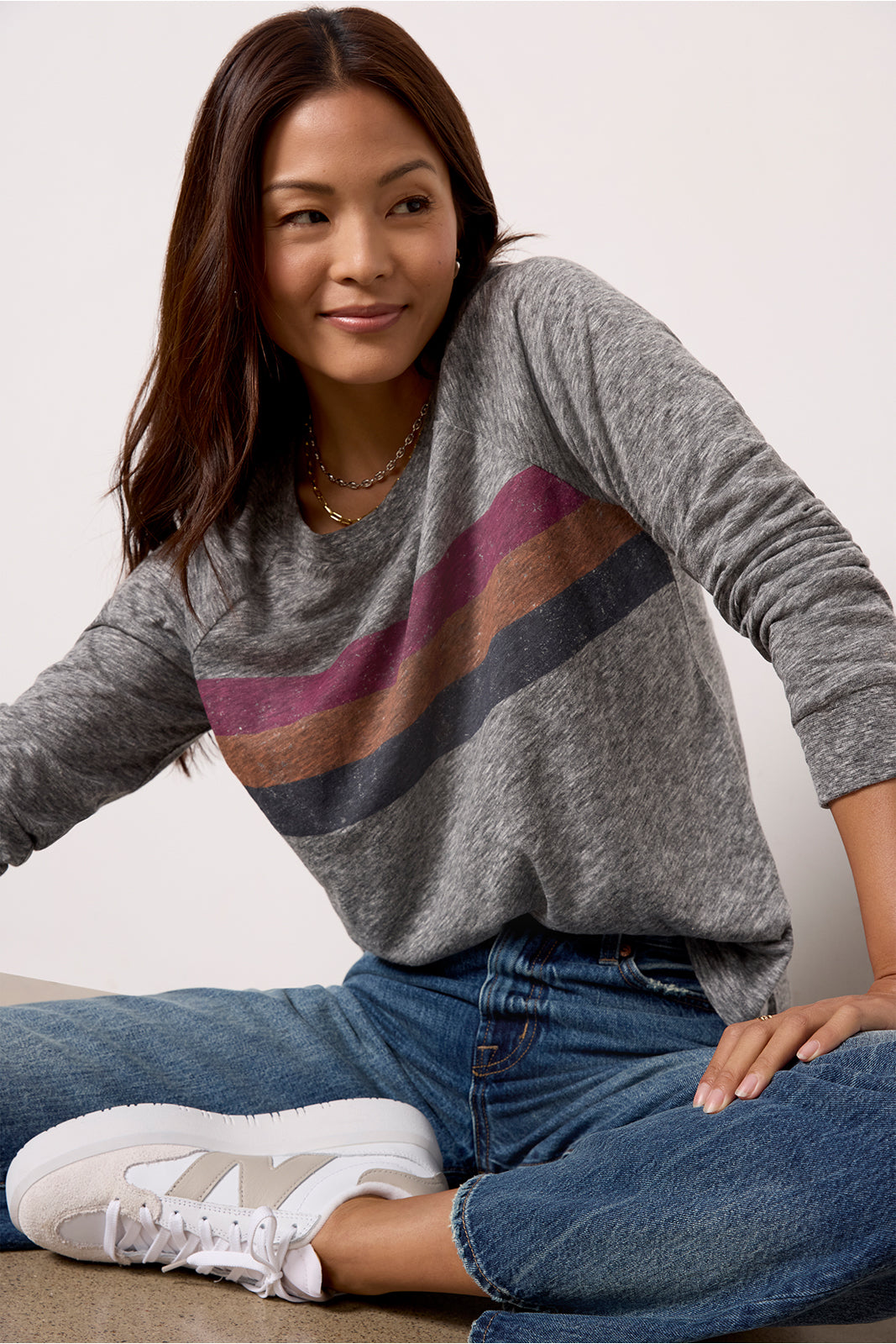 EVEREVE Ella Stripe Long Sleeve