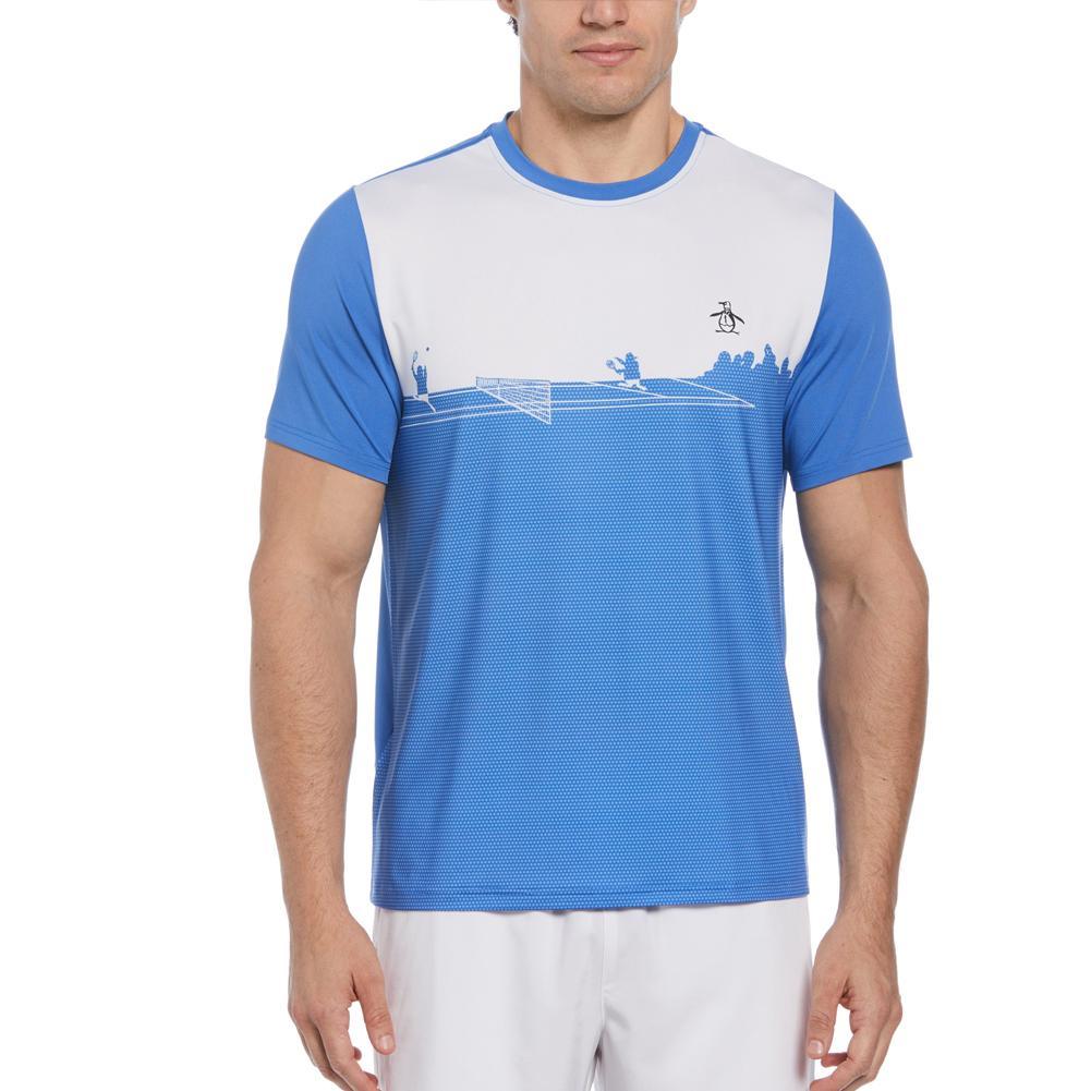 PENGUIN Men's Performance Outlined Pete Tennis Crew Nebulas