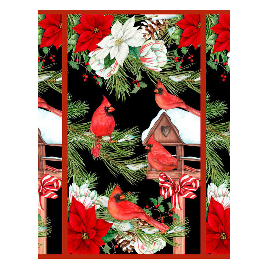 WILMINGTON PRINTS Cardinal Cozy Collection Cotton Craft Panel 33888 937