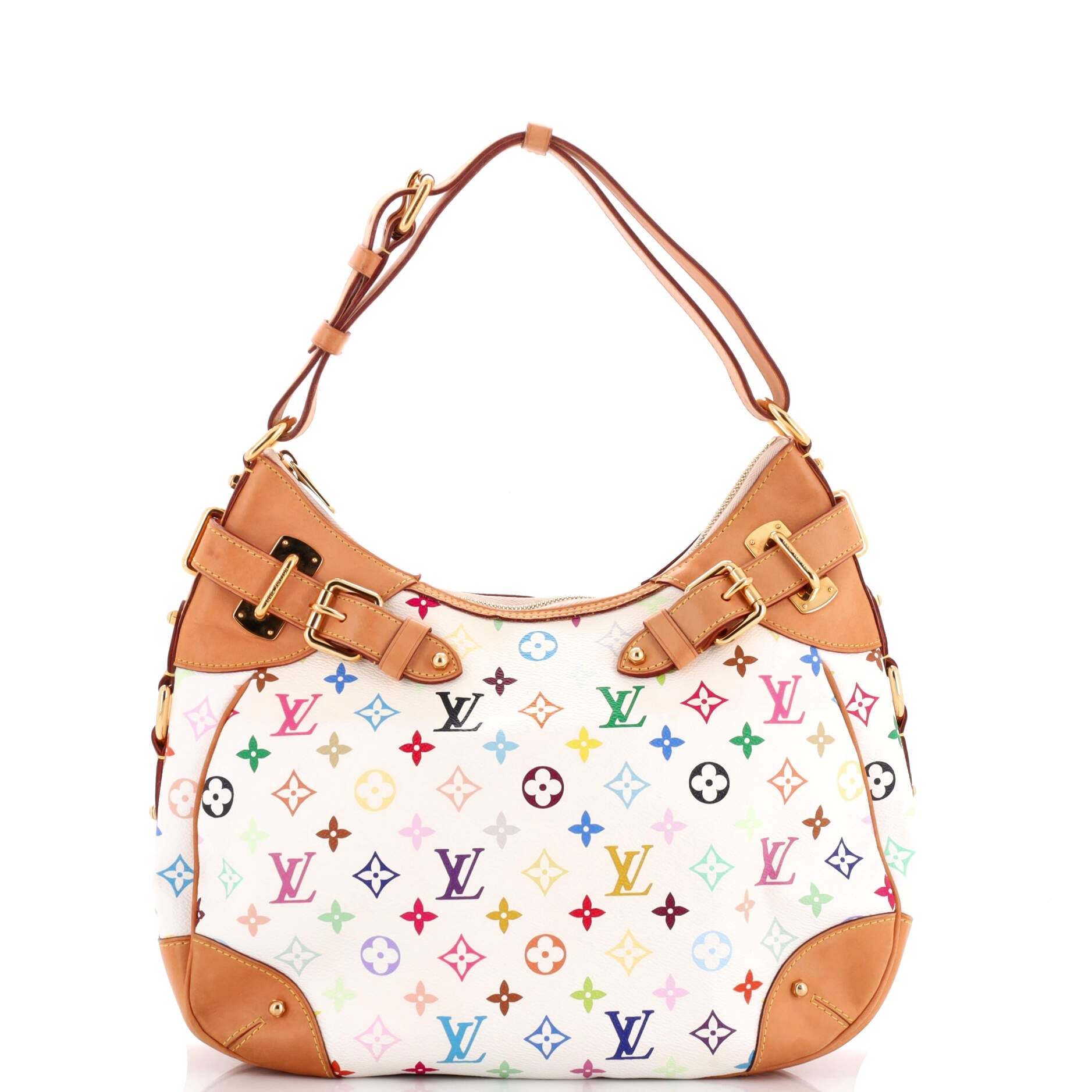 2860 Greta Handbag Monogram Multicolor