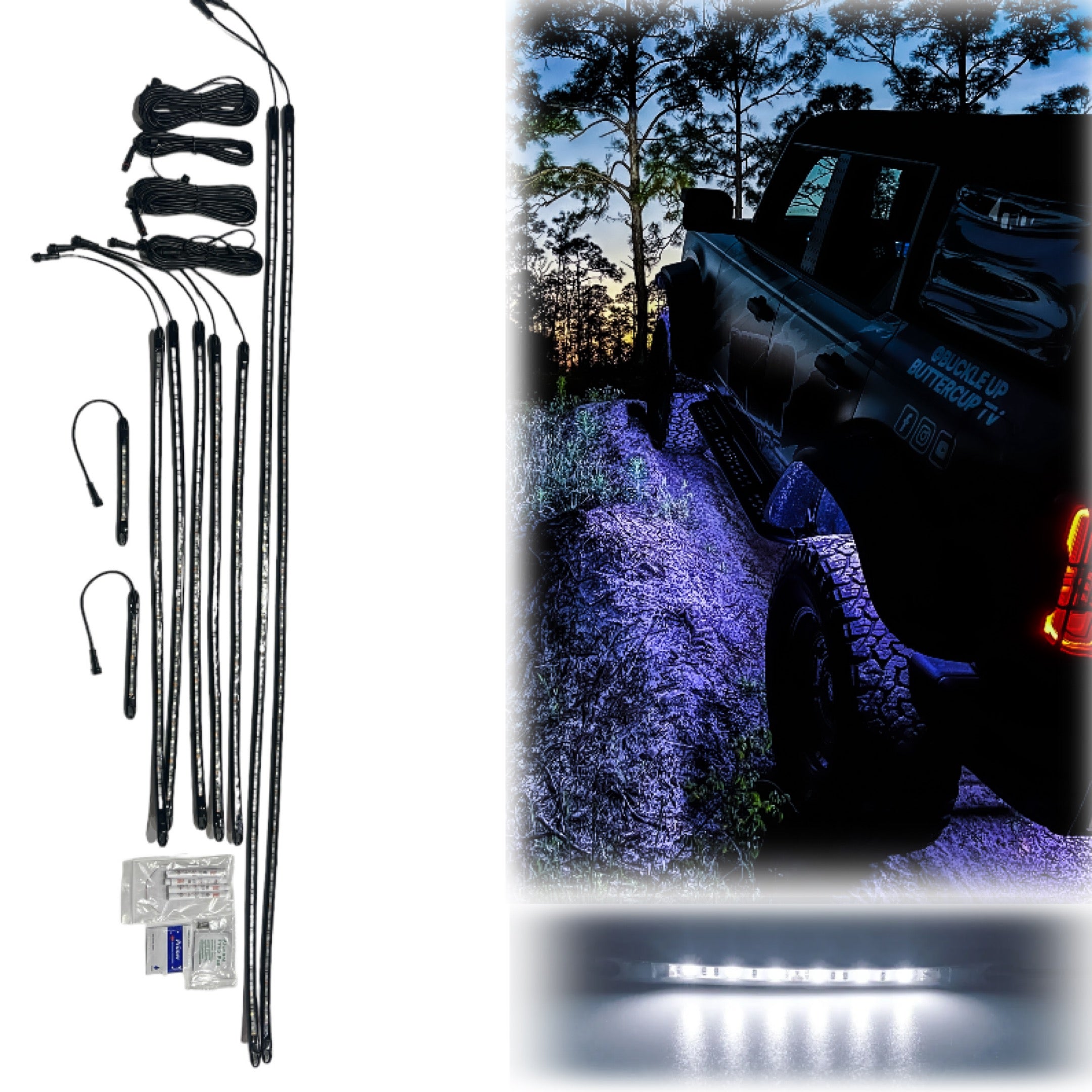 STREETGLOW Street Glow LED Undercar Lighting Kit for 2021+ Ford Bronco Rock Light Strips