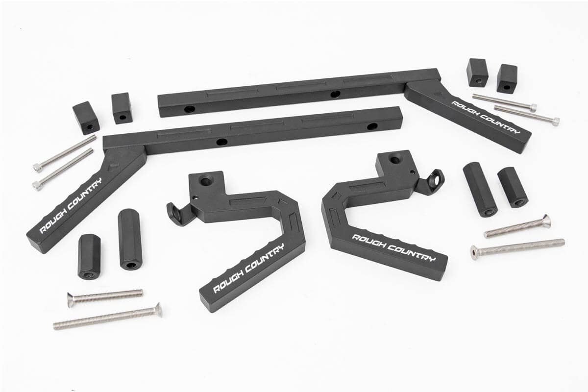 ROUGH COUNTRY Grab Handles   Alum   FR & RR   Jeep Wrangler JK/Wrangler Unlimited  (07 18)