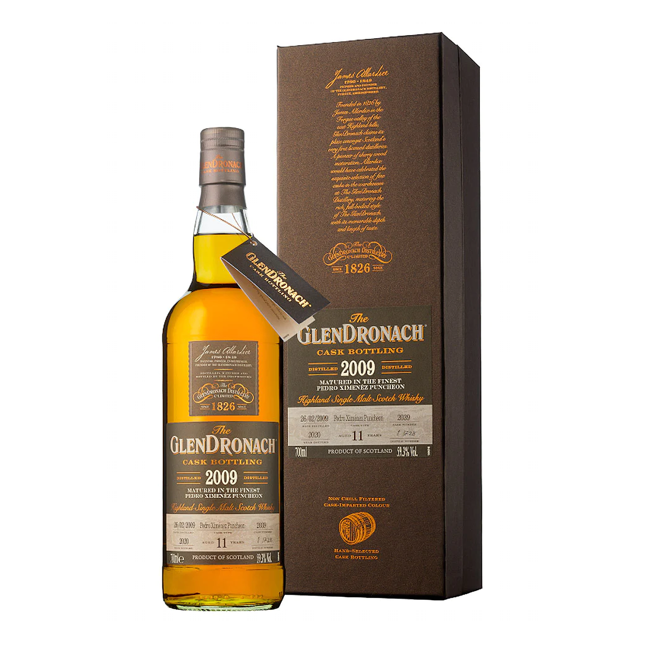 The Glendronach 2009 Batch 18 Single Cask #2039 11 Year Old Single Malt Scotch Whisky 700ml