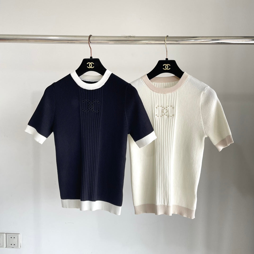 CHANEL CLOTHING Chanel 25 T Shirt Cotton 232682