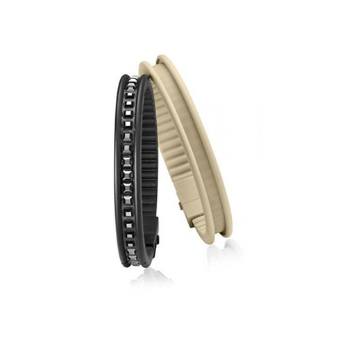 SWAROVSKI Hip Hop Bracelet HJ0059 RAIL Silicone Black