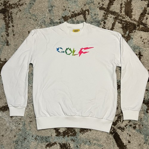 Golf Wang Neon Lightning Abstract Crewneck Sweatshirt Size L Tyler the Creator