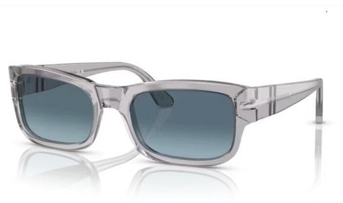Persol 0PO3326S 309 Q8 Transparent grey Azure Gradient blue Polarized Sunglasses