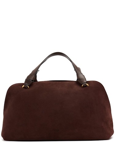 Neous   Aries suede tote bag   Dark Chocolate