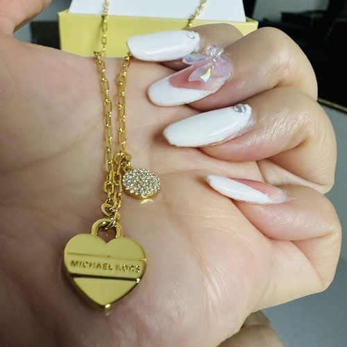 Michael Kors Set Orecchini e Collana 18” Lusso Forma Cuore