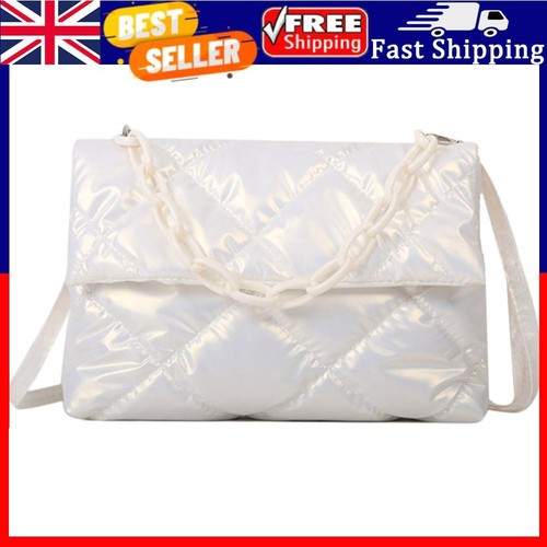 STATE BAGS Pochette donna Fashionalbe nylon semplice donna pendolare borsetta (bianco)